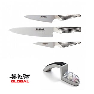 סט סכיני שף Global - מתנה עסקית איכותית