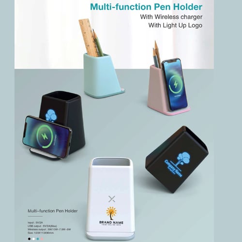 מתקן טעינה אלחוטי עם מחזיק עט