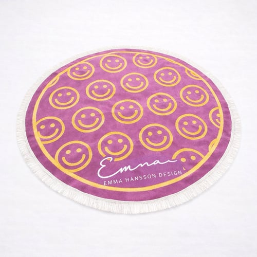 Round Towel with All-Over Print - Stylish and Comfortable Gift