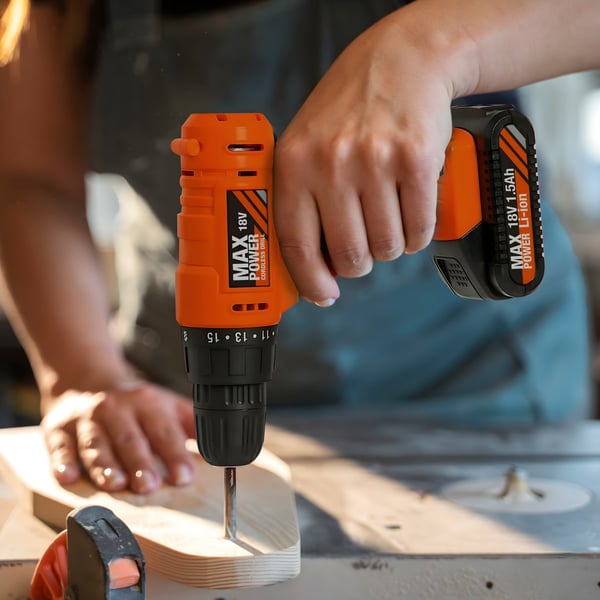 18V Cordless Impact Driver Set with 45-Piece Carry Case by PURE ENERGY