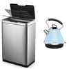 Electric Kitchen Set: Smart Bin 45L & Stainless Steel Kettle