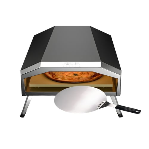 טאבון גז נייד 13 אינץ' עם אבן שמוט ועוצמת חום 550° מבית SIRIUS LIVING