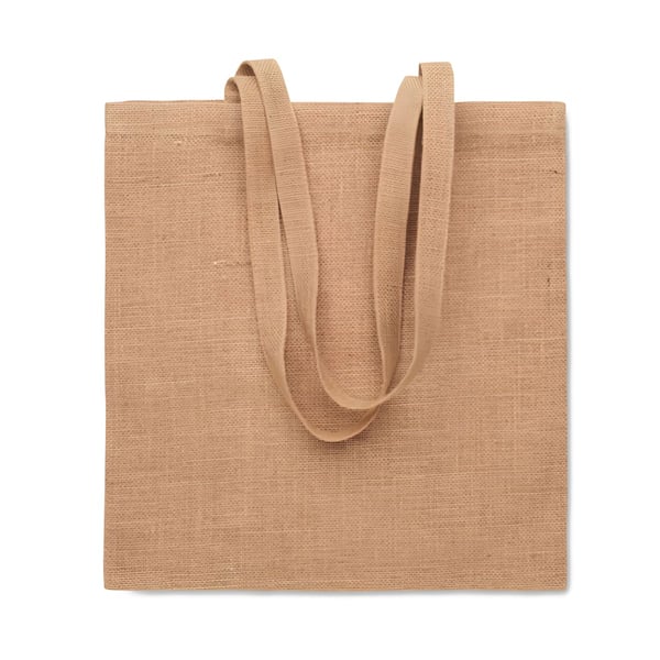 ZOLANG Eco-Friendly Jute Shopping Bag with Long Handles
