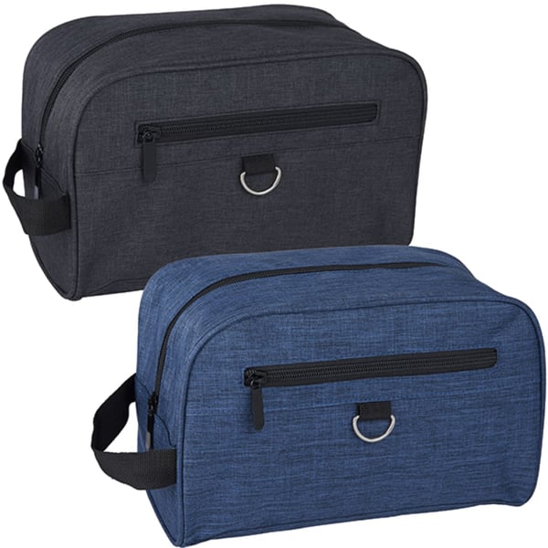 Toiletry Bag with Front Zipper Pocket and Carry Handle