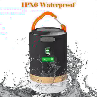 מנורת LED קמפינג נטענת עם שלט חכם מבית דיסקברי