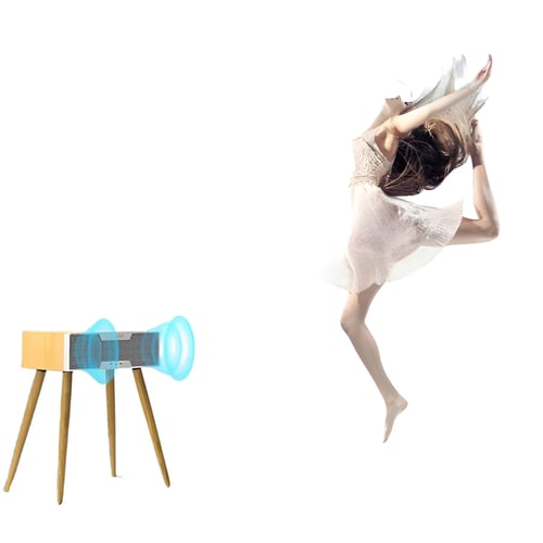 שולחן רמקול מעוצב עם טעינה אלחוטית NOA Sound Box