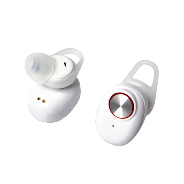 Wireless Bluetooth TWS Earbuds with Charging Dock - White