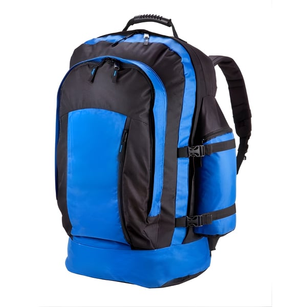 תיק גב גדול 90 ליטר בצבע כחול - מושלם לטיולים ומסעות