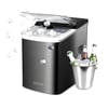 מכונת קרח מקצועית 2.2 ליטר עם גימור נירוסטה שחור