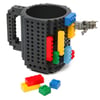 Creative Building Block Mug with Integrated Bricks