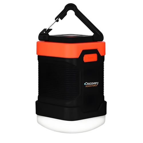 פנס קמפינג מתקדם וסוללה ניידת של Discovery