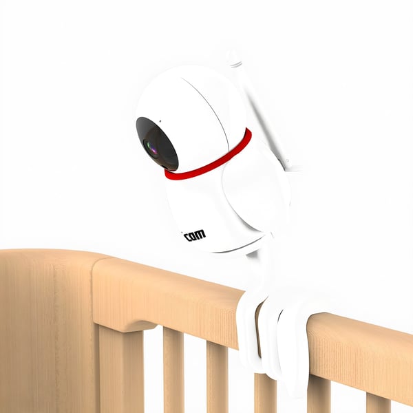 מוניטור אינטרקום לתינוק עם מצלמה 360 ושלט