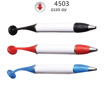 עט פלסטיק עם קצה סיליקון מגנטי - פתרון נוח לכתיבה