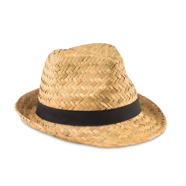 Natural Straw Hat with Polyester Band