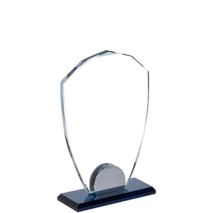 Luxury Crystal Glass Appreciation Shield with Removable Black Base