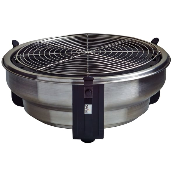 גריל ברביקיו Safire מנירוסטה מעוצבת עם פחמים נטולי עשן