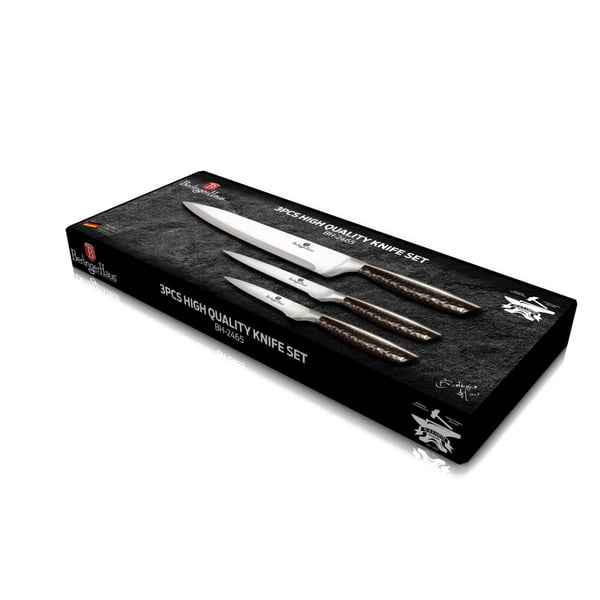 Professional Set of 3 High-Quality Kitchen Knives