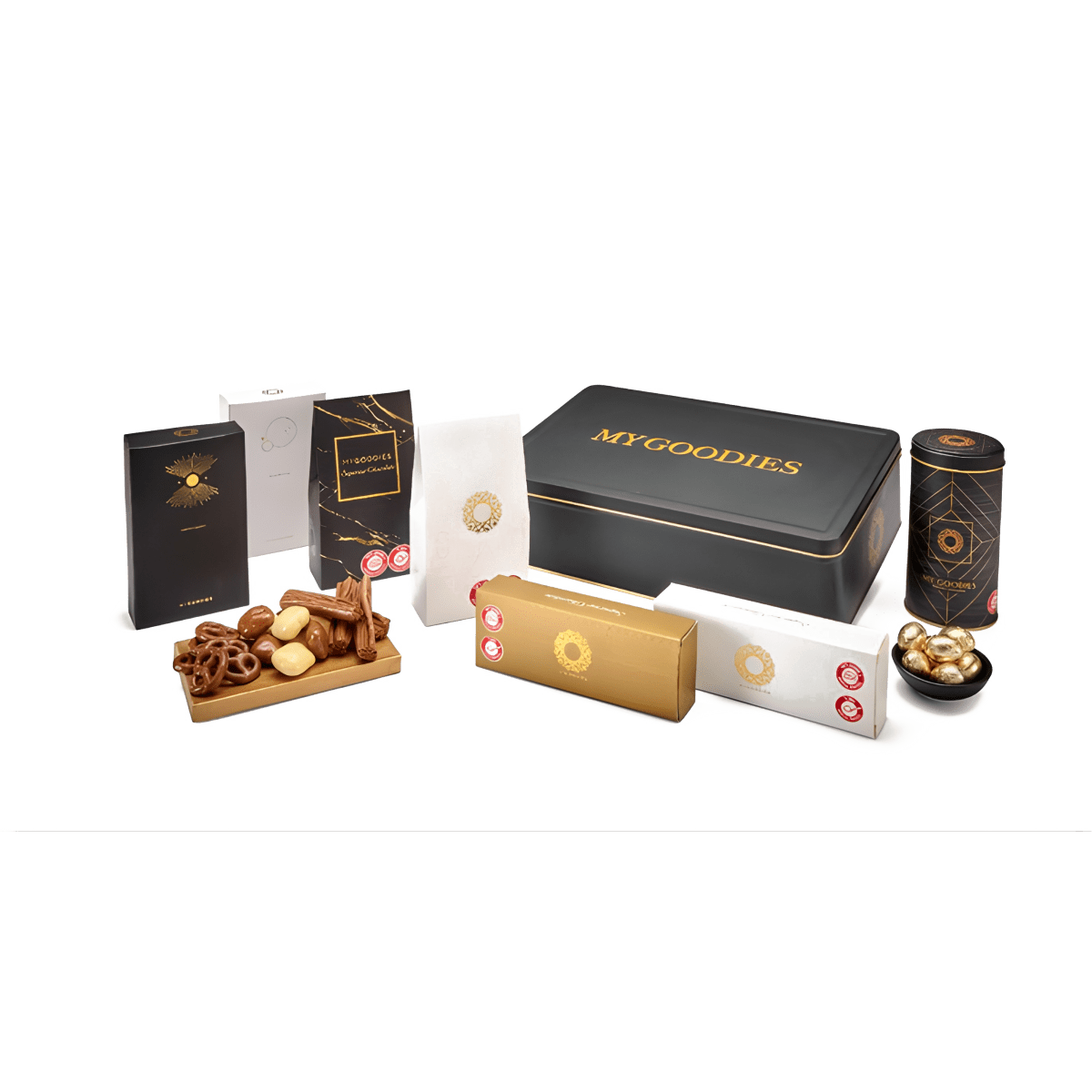 מארז שוקולד יוקרתי אוריאן בקופסת פח