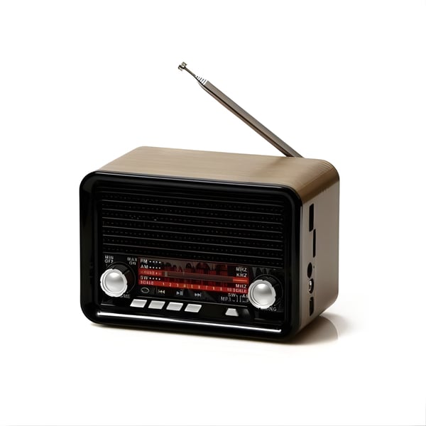 Bluetooth Retro-Style Radio with Modern Sound