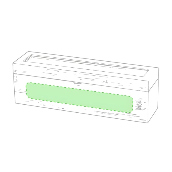 קופסת אחסון תה במבוק עם מכסה זכוכית