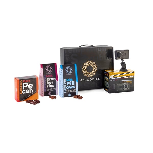 Safety & Delight Bundle: Car Camera with Premium Chocolates