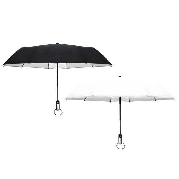 מטריה אוטומטית קומפקטית עם מנגנון עמיד לרוחות