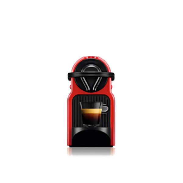 מכונת אספרסו NESPRESSO אדומה עם קפסולות
