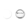 Wide White Leather Belt with Double Buckle