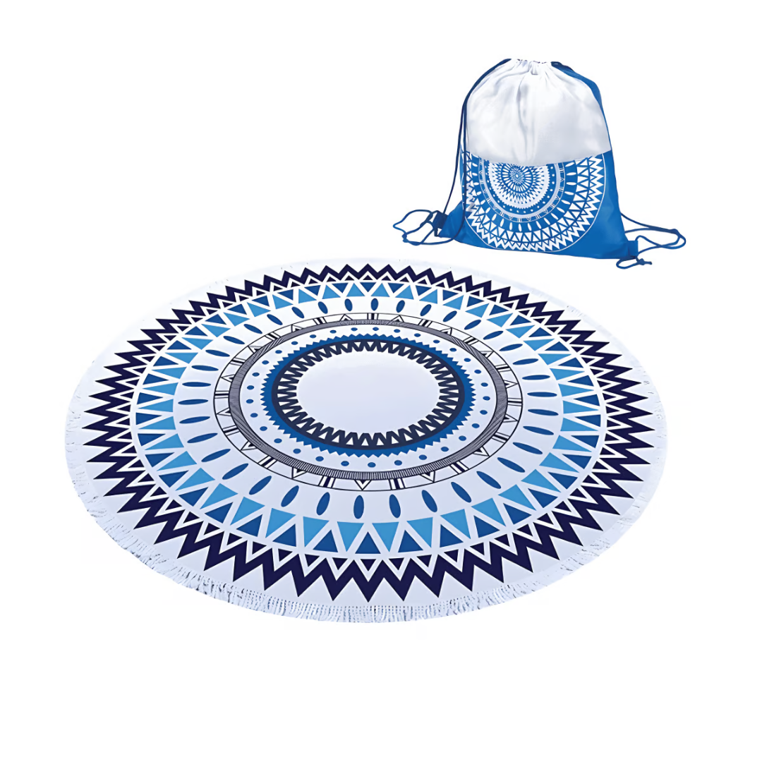 מגבת חוף עגולה דרייפיט עם נרתיק נשיאה