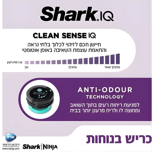 שואב אבק אלחוטי HYPER PLUS PRO - טכנולוגיית IQ SENSE מבית SHARK