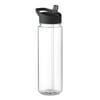 Eco-Friendly Drinking Bottle with Flip-Top Lid and Straw, 650ml