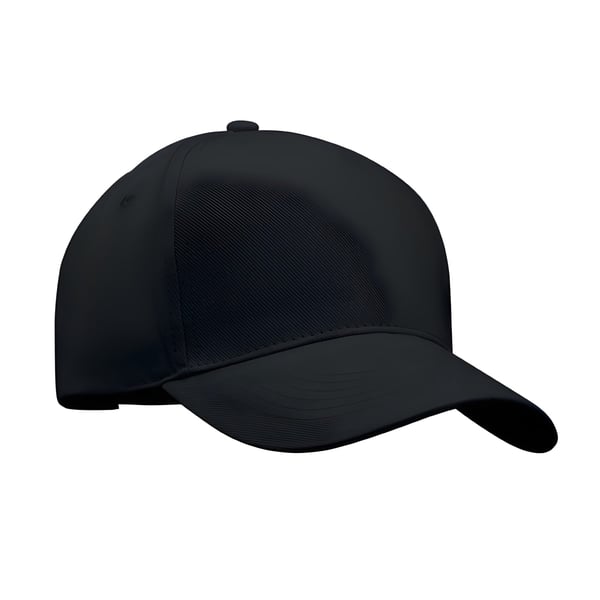 5 Panel Baseball Cap in Heavy Brushed Twill Cotton 260 gm with Silver Buckle