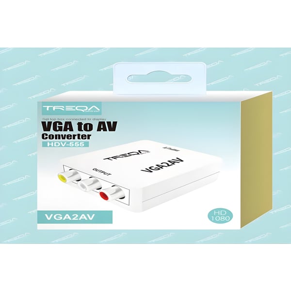 מתאם VGA לAV איכותי מבית TREQA