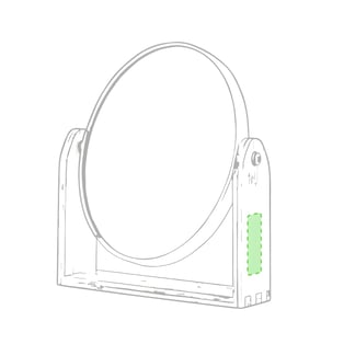 מראה שולחנית מבמבוק Rinoco