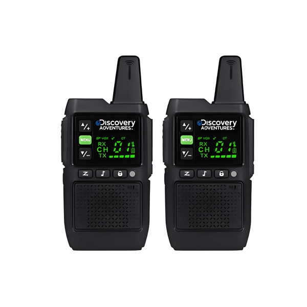 Rechargeable Discovery Walkie Talkie Pair Up to 5 KM