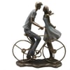Couple Riding Bicycle Statue