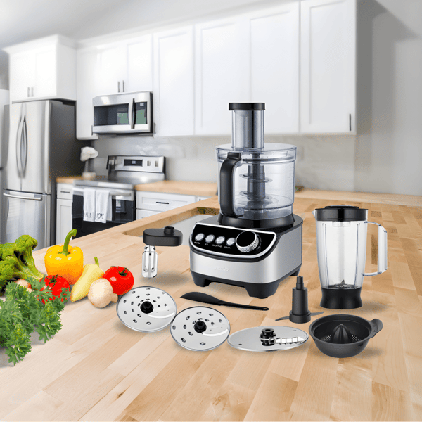 Multi-Functional Food Processor with Extensive Accessories