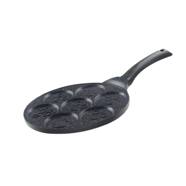 מחבת פנקייק סמיילי עם 7 שקעים בקוטר 26 ס"מ