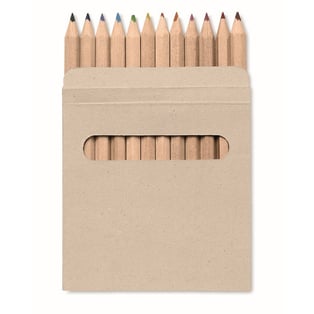 12-Piece Colored Pencil Set in Recycled Carton