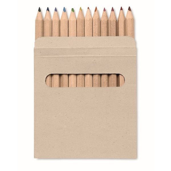 12-Piece Colored Pencil Set in Recycled Carton