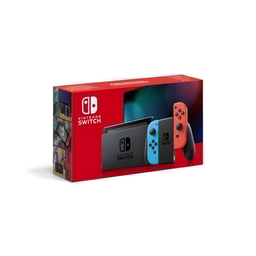 מארז Nintendo Switch כולל ג'וי-קון כחול ואדום, משחק Mario Kart 8 Deluxe ונרתיק מריו