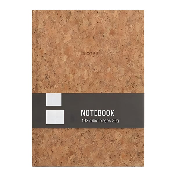 Designer Notebook with Unique Cork Cover