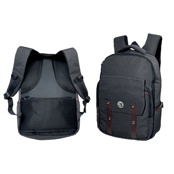 Laptop Backpack Made of Melange Material - Perfect for Daily Carry