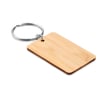 Handmade Rectangular Bamboo Keychain