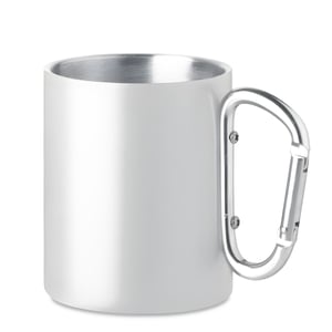 Vintage Metal Mug with Carabiner Handle, 300ml