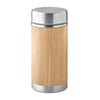 Double-Walled Stainless Steel Bamboo Finish Food Jar