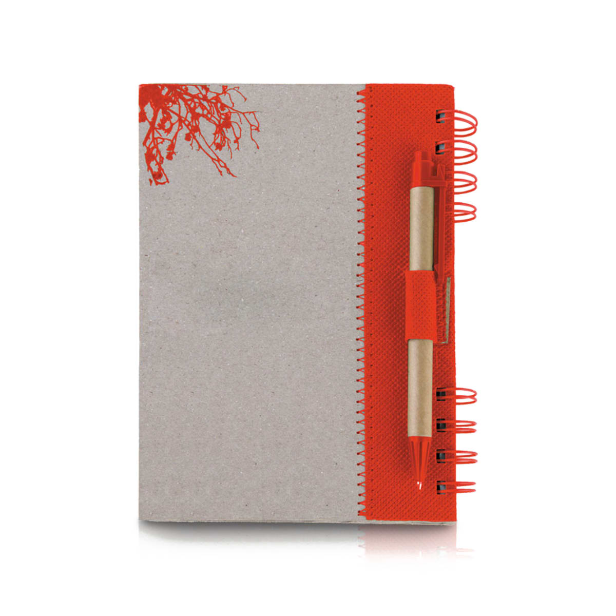 מחברת ספירלית עם עט מעוצב - מתנה עסקית אקולוגית