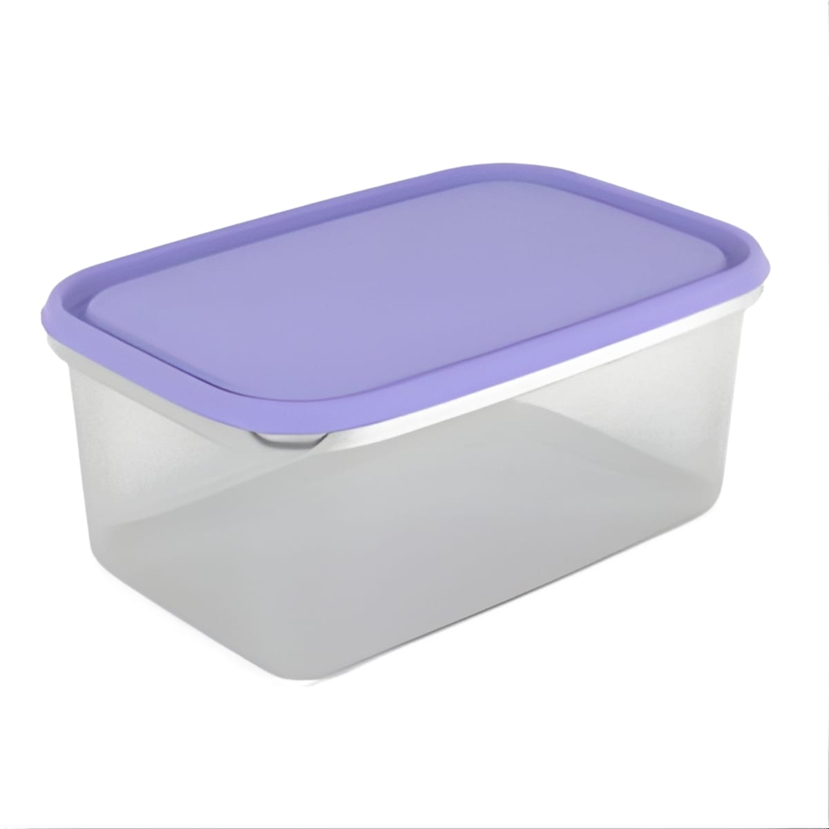 קופסת אחסון 4.4 ליטר 'ענבר' מרובעת עם מכסה דקורטיבי