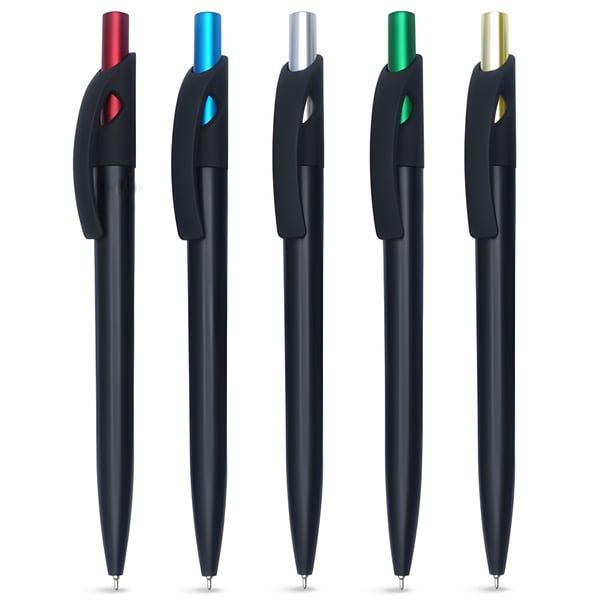 Premium Black Gel Pen with Needle Tip and Sleek Body