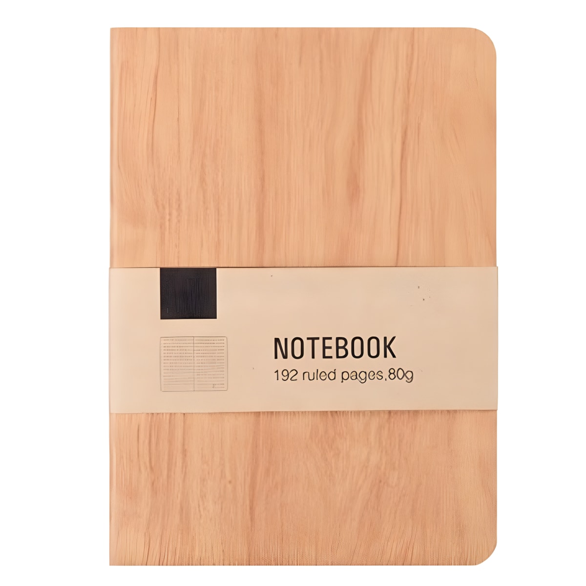 מחברת PU רכה מעוצבת במראה עץ יוקרתי